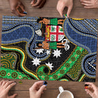 South Sea Islanders And Fiji Puzzle Fijian Coat Of Arms And Southern Cross