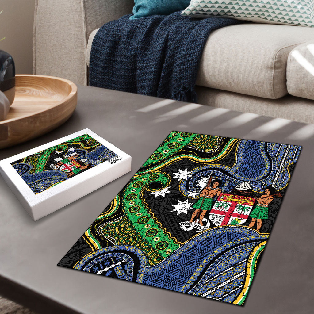 South Sea Islanders And Fiji Puzzle Fijian Coat Of Arms And Southern Cross