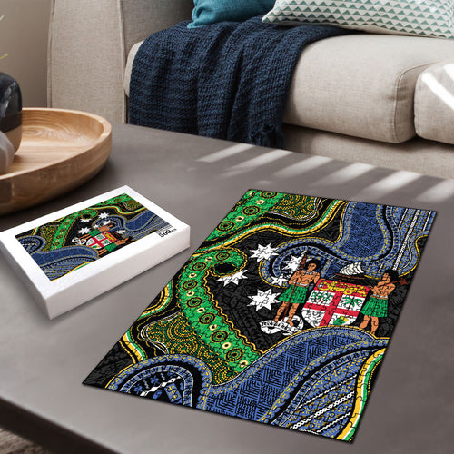 South Sea Islanders And Fiji Puzzle Fijian Coat Of Arms And Southern Cross