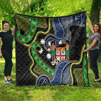 South Sea Islanders And Fiji Quilt Fijian Coat Of Arms And Southern Cross