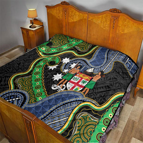 South Sea Islanders And Fiji Quilt Fijian Coat Of Arms And Southern Cross