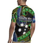 South Sea Islanders And Fiji Rugby Jersey Fijian Coat Of Arms And Southern Cross
