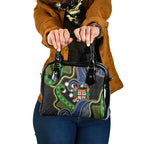 South Sea Islanders And Fiji Shoulder Handbag Fijian Coat Of Arms And Southern Cross