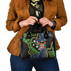 South Sea Islanders And Fiji Shoulder Handbag Fijian Coat Of Arms And Southern Cross