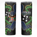 South Sea Islanders And Fiji Skinny Tumbler Fijian Coat Of Arms And Southern Cross