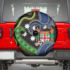 South Sea Islanders And Fiji Spare Tire Cover Fijian Coat Of Arms And Southern Cross