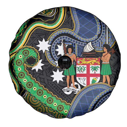 South Sea Islanders And Fiji Spare Tire Cover Fijian Coat Of Arms And Southern Cross