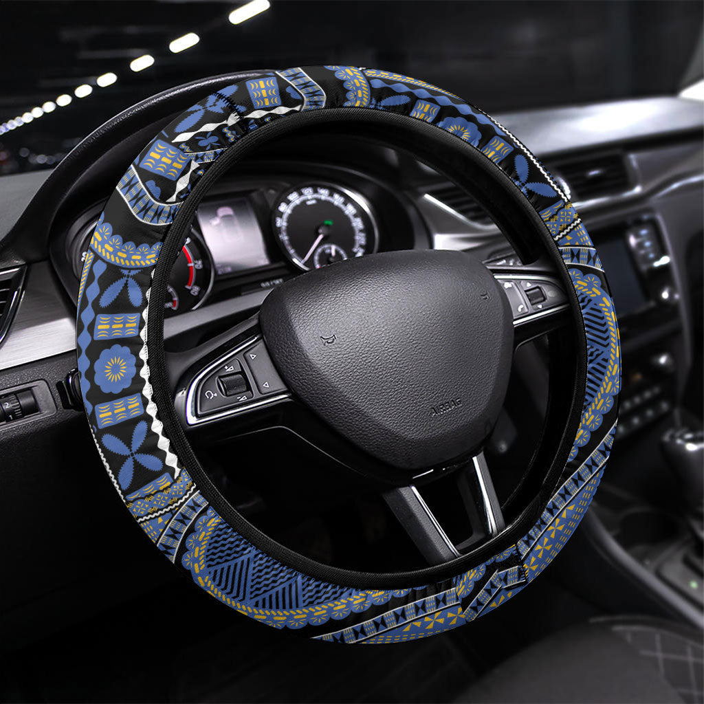 South Sea Islanders And Fiji Steering Wheel Cover Fijian Coat Of Arms And Southern Cross