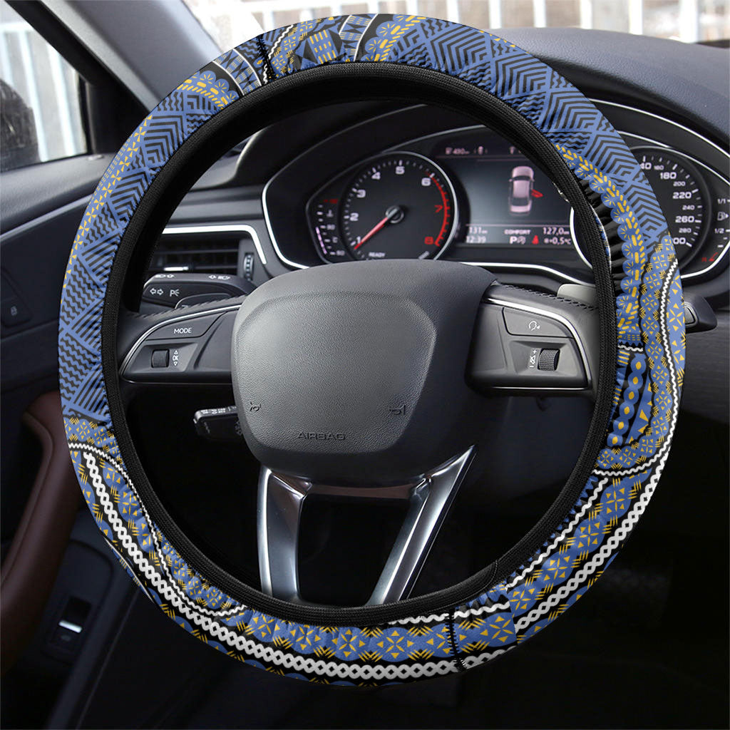 South Sea Islanders And Fiji Steering Wheel Cover Fijian Coat Of Arms And Southern Cross