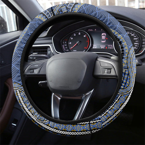 South Sea Islanders And Fiji Steering Wheel Cover Fijian Coat Of Arms And Southern Cross