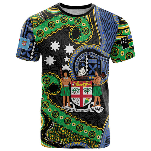 South Sea Islanders And Fiji T Shirt Fijian Coat Of Arms And Southern Cross