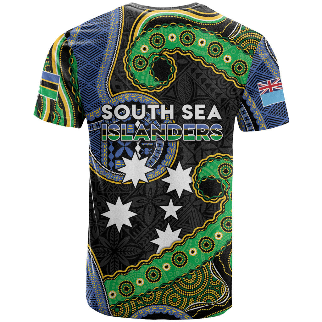 South Sea Islanders And Fiji T Shirt Fijian Coat Of Arms And Southern Cross