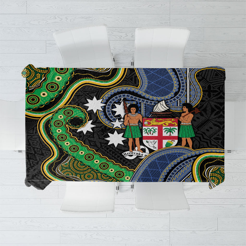 South Sea Islanders And Fiji Tablecloth Fijian Coat Of Arms And Southern Cross