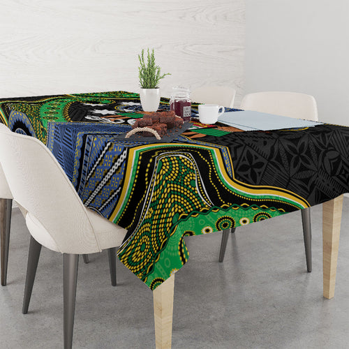 South Sea Islanders And Fiji Tablecloth Fijian Coat Of Arms And Southern Cross