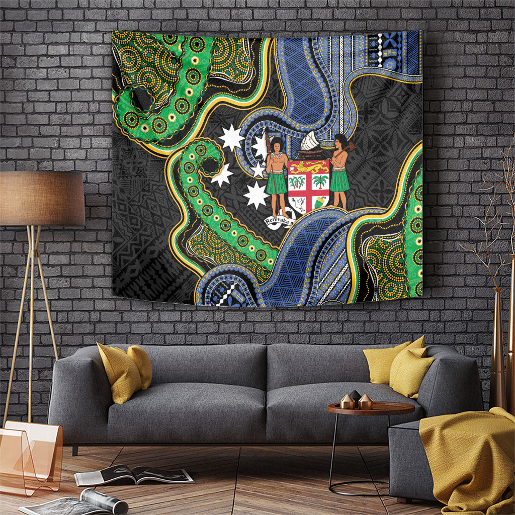 South Sea Islanders And Fiji Tapestry Fijian Coat Of Arms And Southern Cross