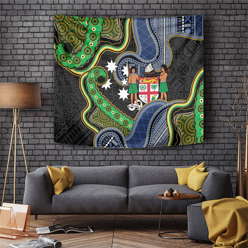South Sea Islanders And Fiji Tapestry Fijian Coat Of Arms And Southern Cross