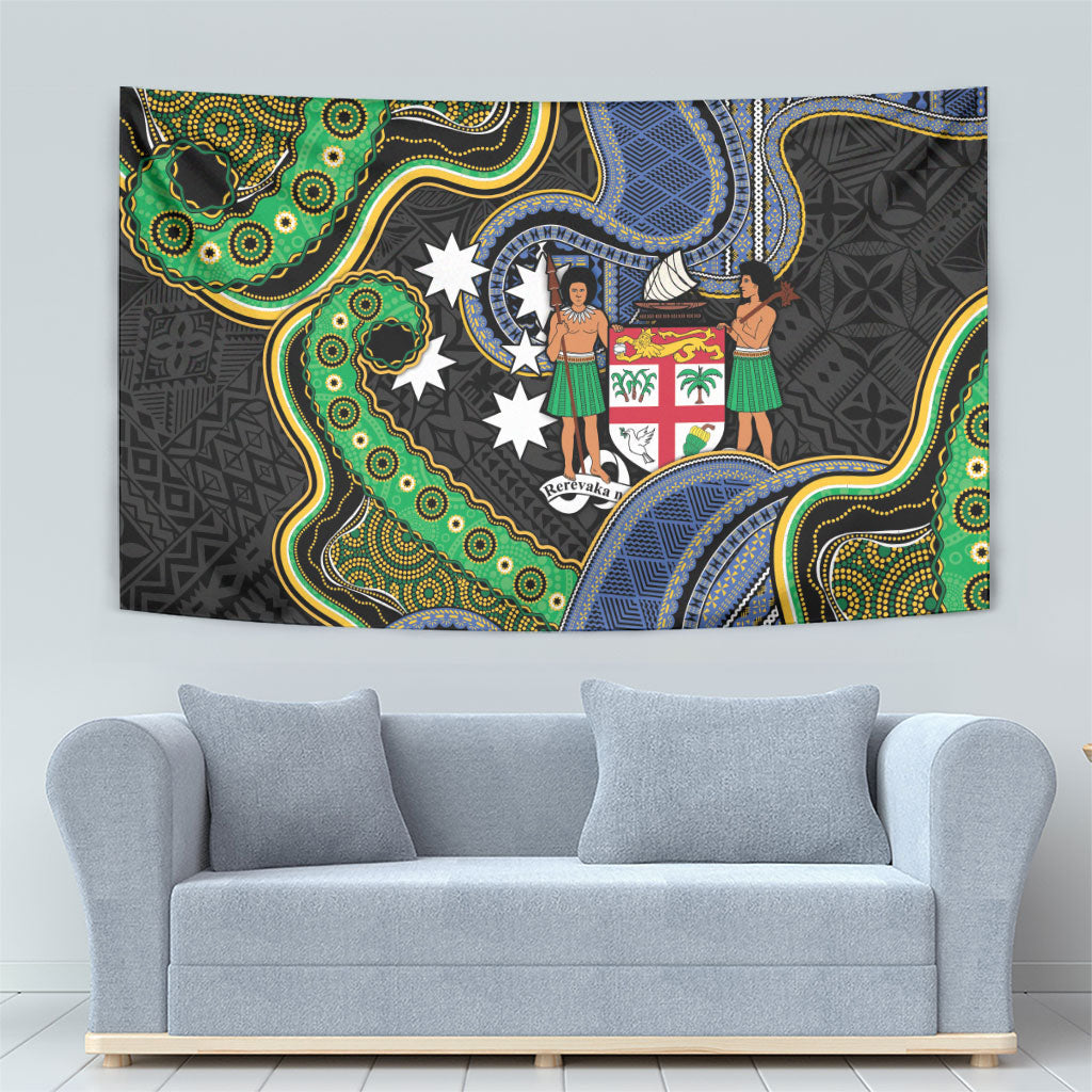 South Sea Islanders And Fiji Tapestry Fijian Coat Of Arms And Southern Cross