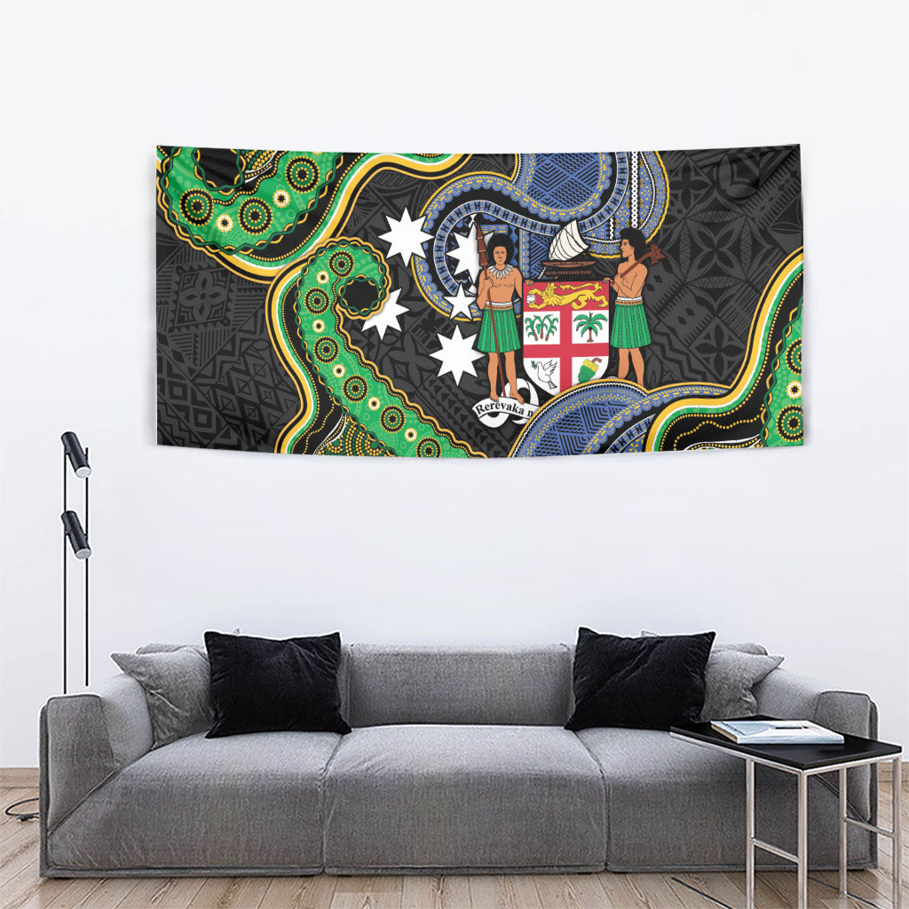 South Sea Islanders And Fiji Tapestry Fijian Coat Of Arms And Southern Cross