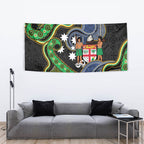South Sea Islanders And Fiji Tapestry Fijian Coat Of Arms And Southern Cross