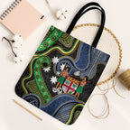 South Sea Islanders And Fiji Tote Bag Fijian Coat Of Arms And Southern Cross
