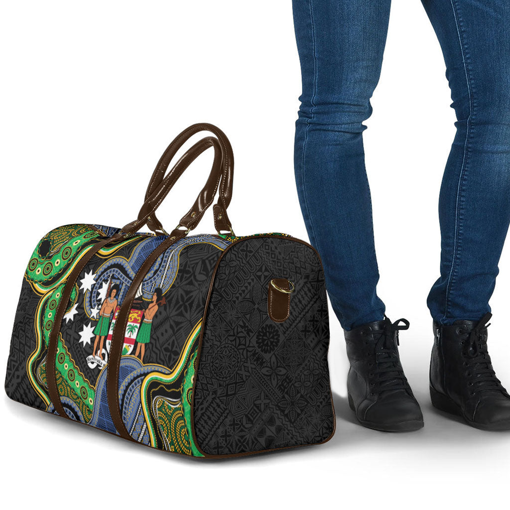 South Sea Islanders And Fiji Travel Bag Fijian Coat Of Arms And Southern Cross