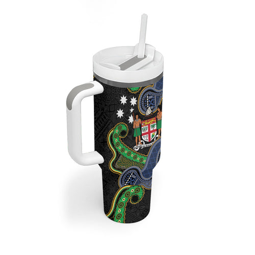 South Sea Islanders And Fiji Tumbler With Handle Fijian Coat Of Arms And Southern Cross