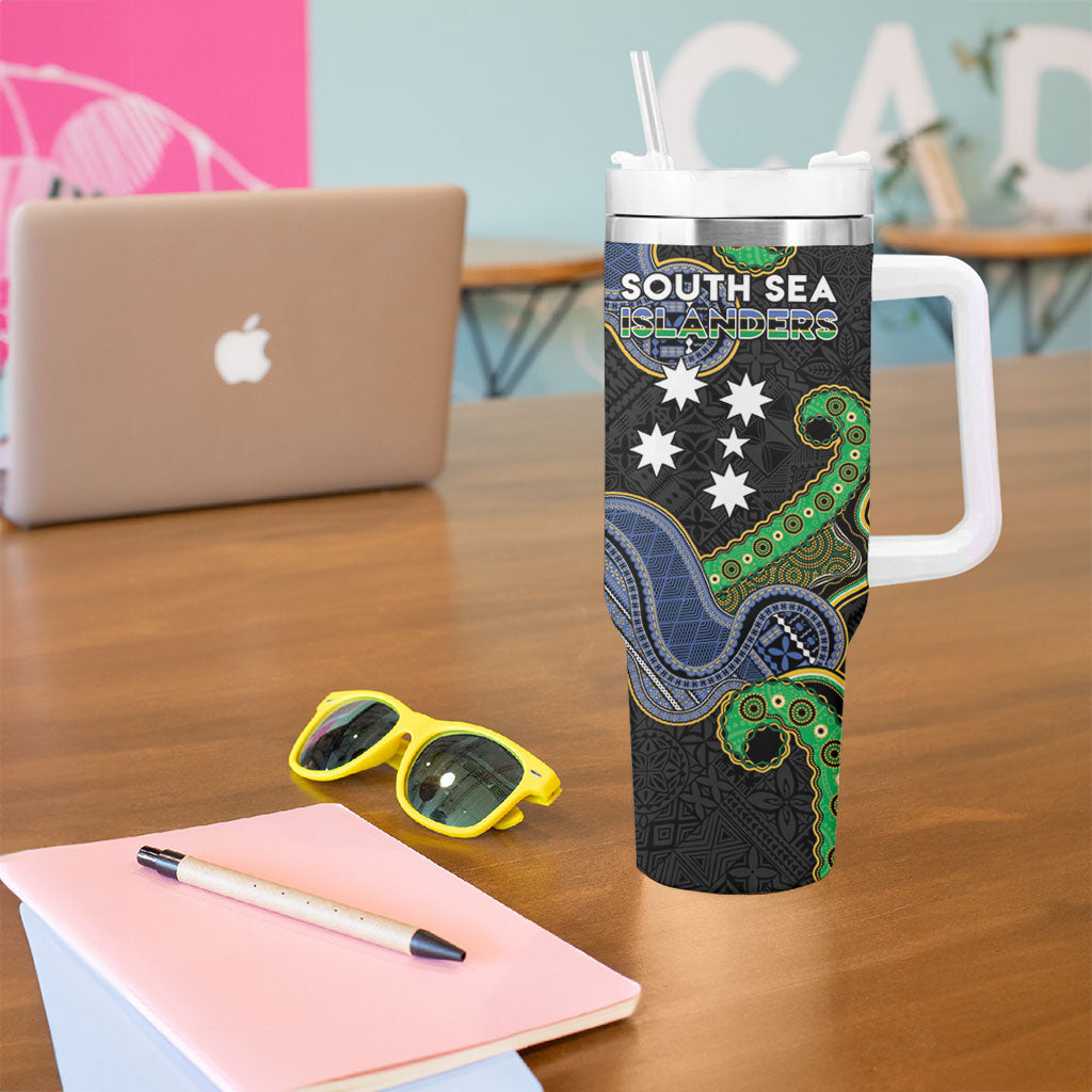 South Sea Islanders And Fiji Tumbler With Handle Fijian Coat Of Arms And Southern Cross