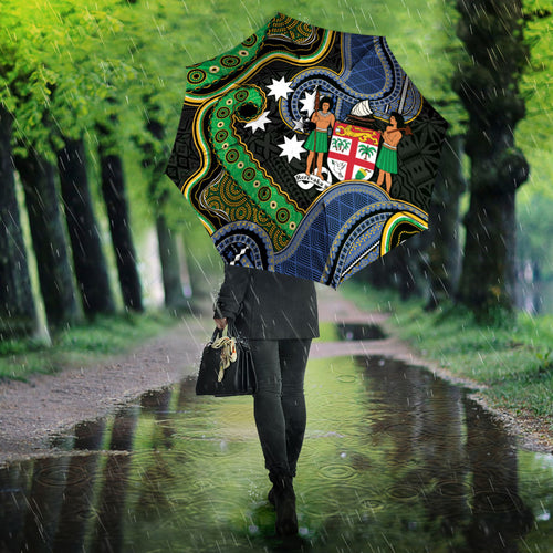 South Sea Islanders And Fiji Umbrella Fijian Coat Of Arms And Southern Cross