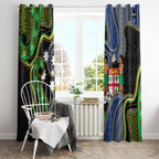 South Sea Islanders And Fiji Window Curtain Fijian Coat Of Arms And Southern Cross
