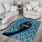 Aotearoa Atua Ranginui Area Rug Maori Sky Father Koru Patterns