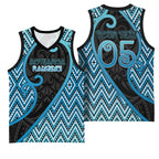 Custom Aotearoa Atua Ranginui Basketball Jersey Maori Sky Father Koru Patterns