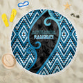 Aotearoa Atua Ranginui Beach Blanket Maori Sky Father Koru Patterns