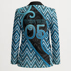 Custom Aotearoa Atua Ranginui Blazer Maori Sky Father Koru Patterns