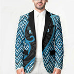Custom Aotearoa Atua Ranginui Blazer Maori Sky Father Koru Patterns
