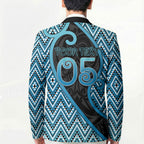 Custom Aotearoa Atua Ranginui Blazer Maori Sky Father Koru Patterns
