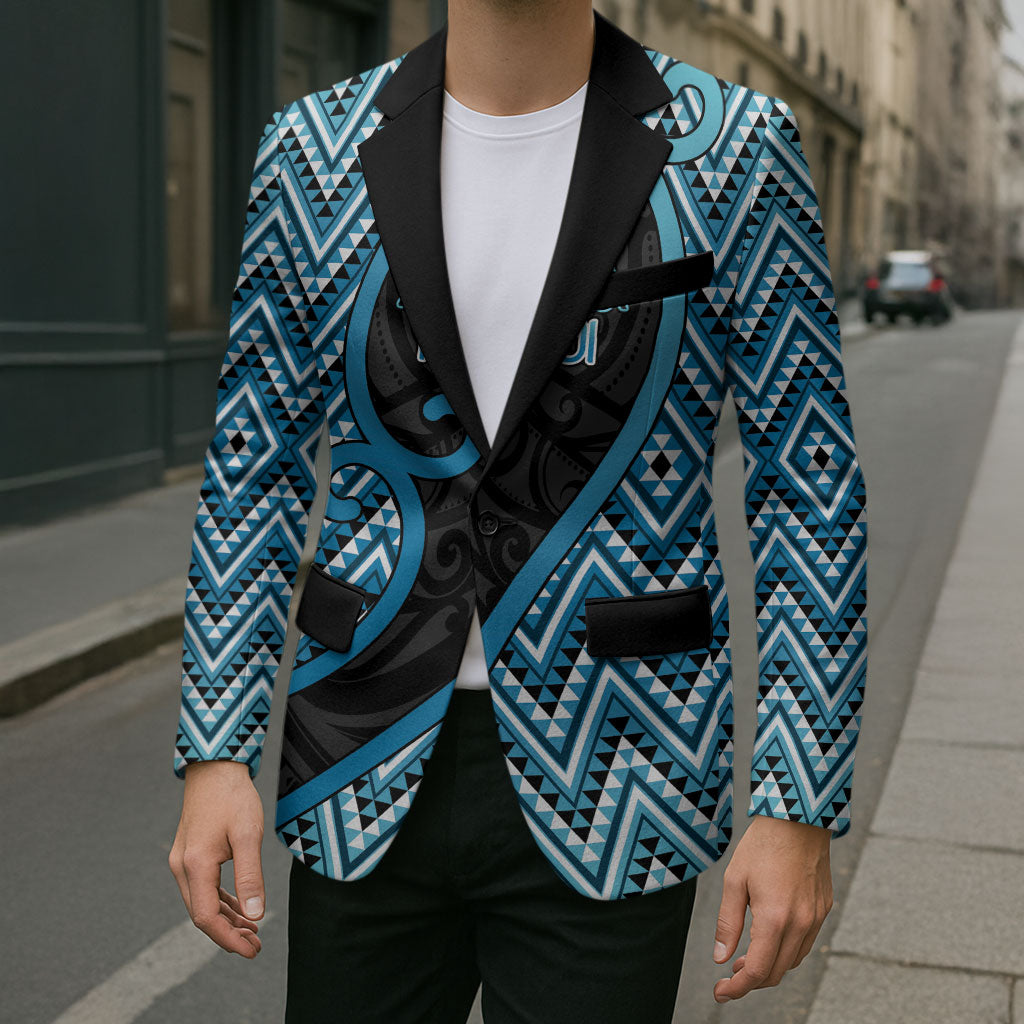 Custom Aotearoa Atua Ranginui Blazer Maori Sky Father Koru Patterns