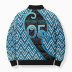 Custom Aotearoa Atua Ranginui Bomber Puffer Jacket Maori Sky Father Koru Patterns