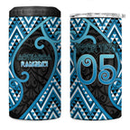 Custom Aotearoa Atua Ranginui 4 in 1 Can Cooler Tumbler Maori Sky Father Koru Patterns