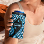 Custom Aotearoa Atua Ranginui 4 in 1 Can Cooler Tumbler Maori Sky Father Koru Patterns