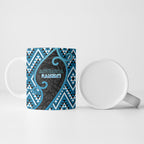 Custom Aotearoa Atua Ranginui Ceramic Mug Maori Sky Father Koru Patterns