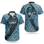 Custom Aotearoa Atua Ranginui Couples Matching Off Shoulder Maxi Dress and Hawaiian Shirt Maori Sky Father Koru Patterns