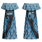 Custom Aotearoa Atua Ranginui Couples Matching Off Shoulder Maxi Dress and Hawaiian Shirt Maori Sky Father Koru Patterns
