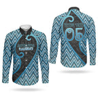 Custom Aotearoa Atua Ranginui Couples Matching Short Sleeve Bodycon Dress and Long Sleeve Button Shirt Maori Sky Father Koru Patterns
