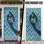 Custom Aotearoa Atua Ranginui Door Cover Maori Sky Father Koru Patterns