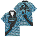 Custom Aotearoa Atua Ranginui Family Matching Short Sleeve Bodycon Dress and Hawaiian Shirt Maori Sky Father Koru Patterns