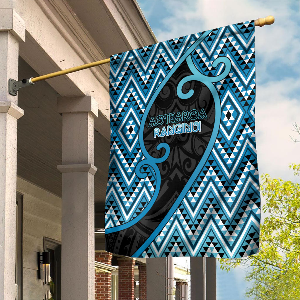 Aotearoa Atua Ranginui Garden Flag Maori Sky Father Koru Patterns