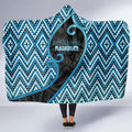 Aotearoa Atua Ranginui Hooded Blanket Maori Sky Father Koru Patterns