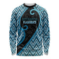 Custom Aotearoa Atua Ranginui Long Sleeve Shirt Maori Sky Father Koru Patterns