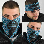Aotearoa Atua Ranginui Neck Gaiter Maori Sky Father Koru Patterns
