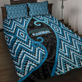 Aotearoa Atua Ranginui Quilt Bed Set Maori Sky Father Koru Patterns